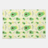 Heiliger Guacamole niedlicher Avocado Geschirrtuch (Horizontal)