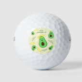 Heiliger Guacamole niedlicher Avocado Golfball (Vorderseite)