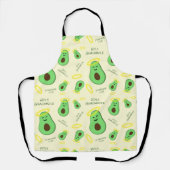 Heiliger Guacamole niedlicher Avocado Schürze (Vorderseite)