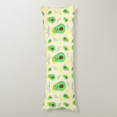 Heiliger Guacamole niedlicher Avocado Seitenschläferkissen (Vorderseite Vertikal)