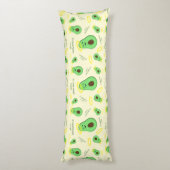 Heiliger Guacamole niedlicher Avocado Seitenschläferkissen (Rückseite (Vertikal))