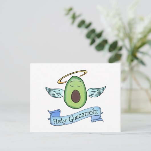 Heiliger Guacamole! Postkarte (Stehend Vorderseite)