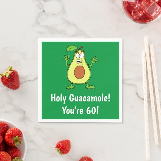 Heiliger Guacamole Sie sind 60 Funny Avocado Napki Serviette (Beispiel)