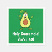 Heiliger Guacamole Sie sind 60 Funny Avocado Napki Serviette (Vorderseite)