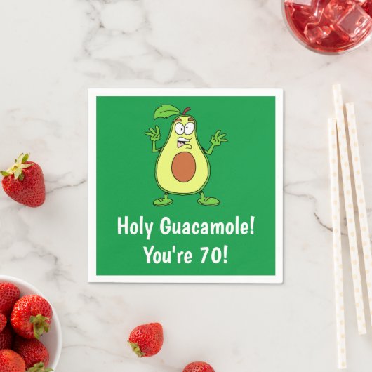 Heiliger Guacamole Sie sind 70 Funny Avocado Napki Serviette (Beispiel)