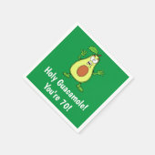 Heiliger Guacamole Sie sind 70 Funny Avocado Napki Serviette (Ecke)