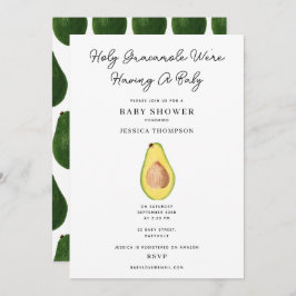 Heiliger Guacamole Wir haben eine Babydusche Einladung
