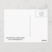 Heiliger Hain im Sommer Postkarte (Rückseite)