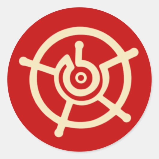 Heiliger Halo Runder Aufkleber (Vorderseite)