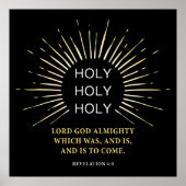 Heiliger Heiliger Gott Allmächtig - Christlicher G Poster (Vorne)