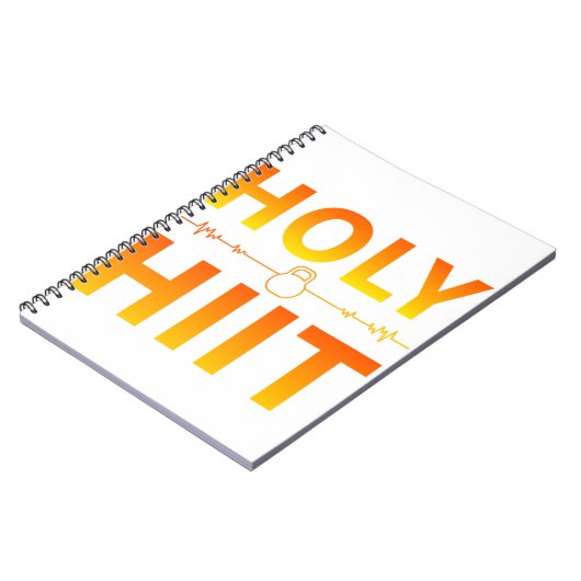 Heiliger Hieb - Hiit Workout, Interval Training Notizblock (Linke Seite)