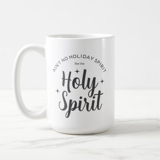 Heiliger Holiday Spirit Religiöse Weihnachten Kaffeetasse (Links)