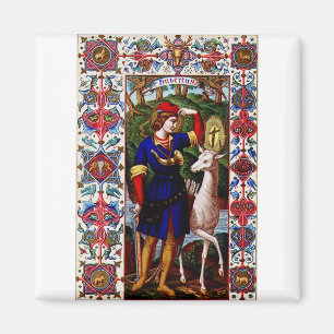 Heiliger Hubert von Lüttich mit dem Hirsch Magnet