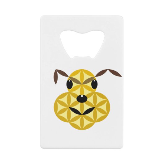 Heiliger Hund - Hund des Lebens 01. Geldbeutel Flaschenöffner (Vorderseite)