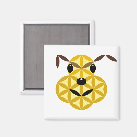 Heiliger Hund - Hund des Lebens 01. Magnet (Vorderseite/Rückseite)