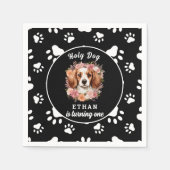 Heiliger Hund, ich bin einer | Hunde Mädchen 1. Ge Serviette (Vorderseite)