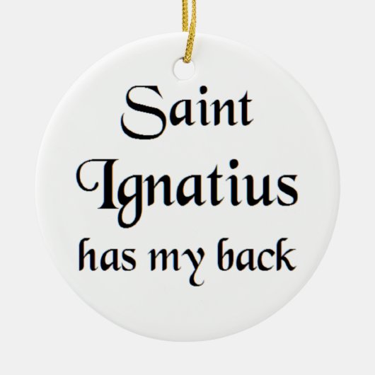 Heiliger Ignatius Kaffeetasse Keramik Ornament (Vorne)