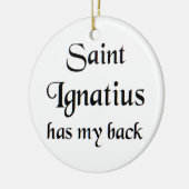 Heiliger Ignatius Kaffeetasse Keramik Ornament (Links)