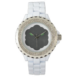 Heiliger Jaguar - das Gesicht des Lebens, schwarz. Armbanduhr