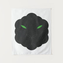 Heiliger Jaguar - das Gesicht des Lebens, schwarz.