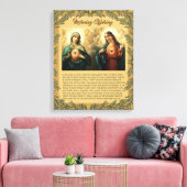 Heiliger Jesus Immakulieren Herz Mary Angels Cheru Leinwanddruck (Insitu (Wohnzimmer))
