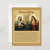 Heiliger Jesus Immakulieren Herz Mary Angels Cheru Postkarte (Vorne/Hinten)