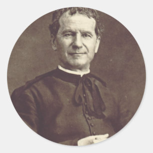 Heiliger Johannes Bosco Priester und Beichtvater  Runder Aufkleber