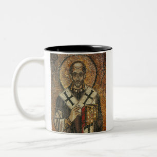 Heiliger Johannes Chrysostomos Erzbischof von Kons Zweifarbige Tasse