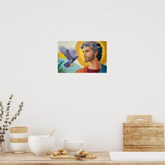 Heiliger Johannes der Evangelist: Der Adler der Of Poster (Küche)