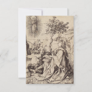 Heiliger Johannes der Evangelist Stich Heilige Kar Dankeskarte