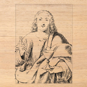 Heiliger Johannes der geliebte Apostel und Evangel Acryleinladungen