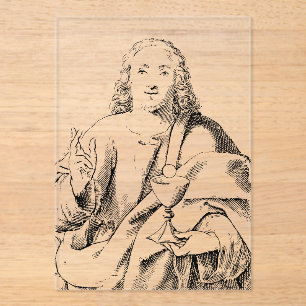 Heiliger Johannes, geliebter Apostel und Evangelis Acryleinladungen