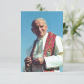 Heiliger Johannes Paul II. Der Pilger der Hoffnung Dankeskarte (Stehend Vorderseite)
