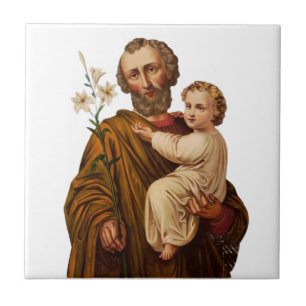 Heiliger Josef Beschützer der Heiligen Familie Fliese