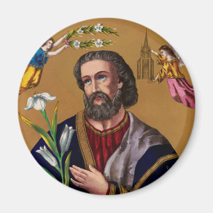 Heiliger Josef Beschützer der Heiligen Familie Magnet