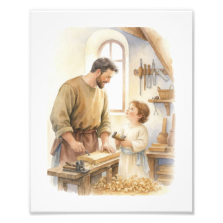 Heiliger Josef der Zimmermann Fotodruck