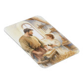 Heiliger Josef der Zimmermann Magnet (Rechte Seite)