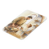 Heiliger Josef der Zimmermann Magnet (Linke Seite)