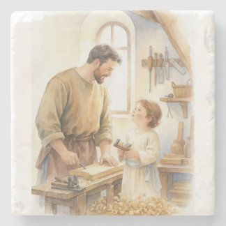 Heiliger Josef der Zimmermann Steinuntersetzer