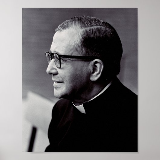 Heiliger Josemaria Escriva Poster (Vorne)