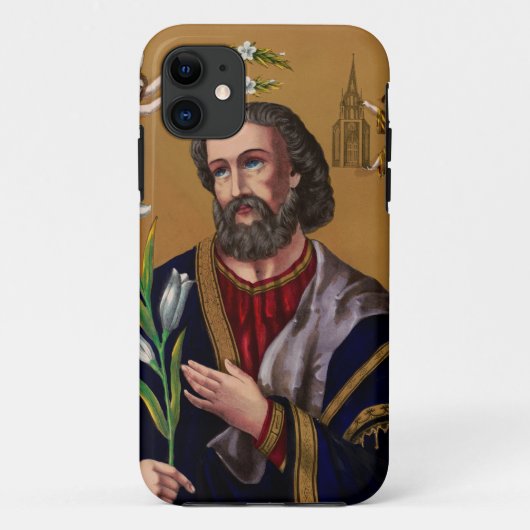 Heiliger Joseph Guardian der Heiligen Familie Case-Mate iPhone Hülle (Rückseite)