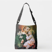 Heiliger Joseph Guardian von Jesus Tragetaschen Mit Langen Trägern (Vorderseite)