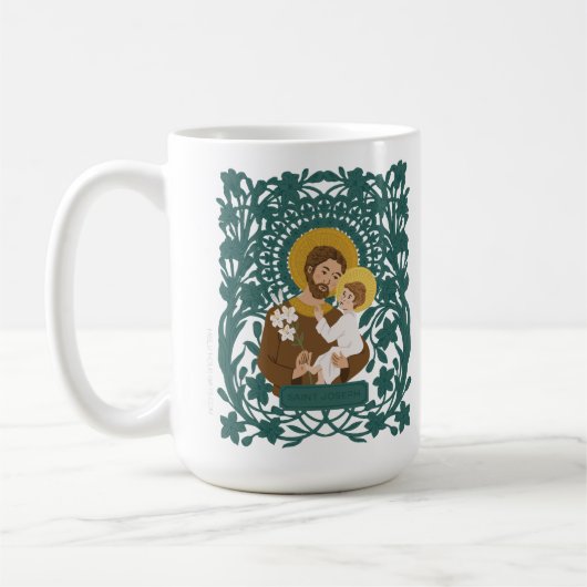Heiliger Joseph und Kind Jesus Tasse (Links)