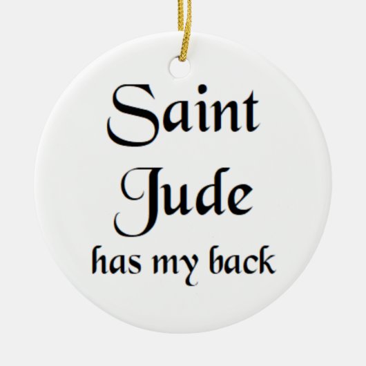 heiliger Judas Keramik Ornament (Vorne)