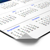 Heiliger Kaaba 2025 Kalenderzwang Poster (Ecke)