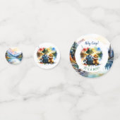 Heiliger Karpfen! Das ist ein Junge! Babyparty Konfetti (Rückseiten)