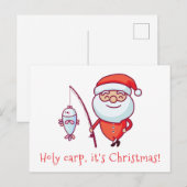 Heiliger Karpfen Weihnachten Postkarte (Vorne/Hinten)
