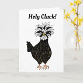 Heiliger Kluck, ich vermisse dich so viel Hühnchen Karte (Gelbe Blume)