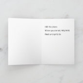 Heiliger Knoten: eine Haiku-Karte für den, der dic Karte (Innenseite)