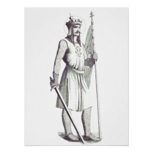 Heiliger König Stephan König von Ungarn Poster